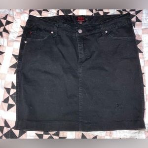 TRIPP NYC Daang Goodman mini Skirt misses 12 Black Denim GOTH PUNK Y2K vintage